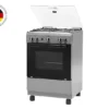 Cocina Bosch gris PRO 423 a gas con 4 quemadores, horno de 59 litros y encendido eléctrico.