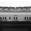 Cocina Bosch gris PRO 423 a gas con 4 quemadores, horno de 59 litros y encendido eléctrico.