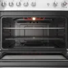 Cocina Fensa F5500 T Inox a gas con 5 quemadores, horno de 85.56 litros y tecnología VaporBake.