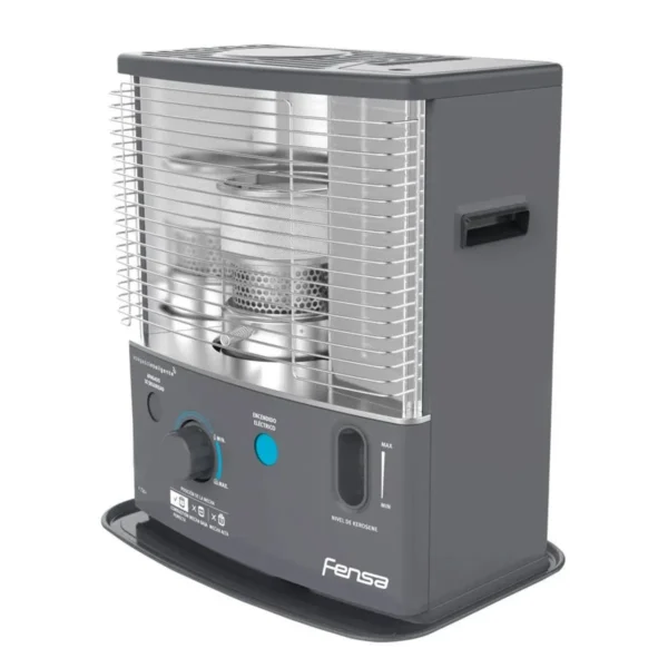 Estufa a parafina Fensa F720 de 4.2 litros con encendido eléctrico, ideal para calefaccionar hasta 25 m².