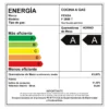 Cocina a gas Fensa de cuatro platos modelo F 2808 T, color blanco. Dimensiones: Alto 93.6 cm, Ancho 55 cm, Profundidad 57.7 cm.