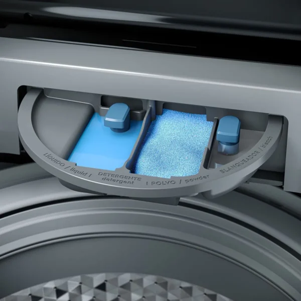 Lavadora Automática Fensa 20Kg Premium Care 20SZ de carga superior con 20 kg de capacidad y panel digital.