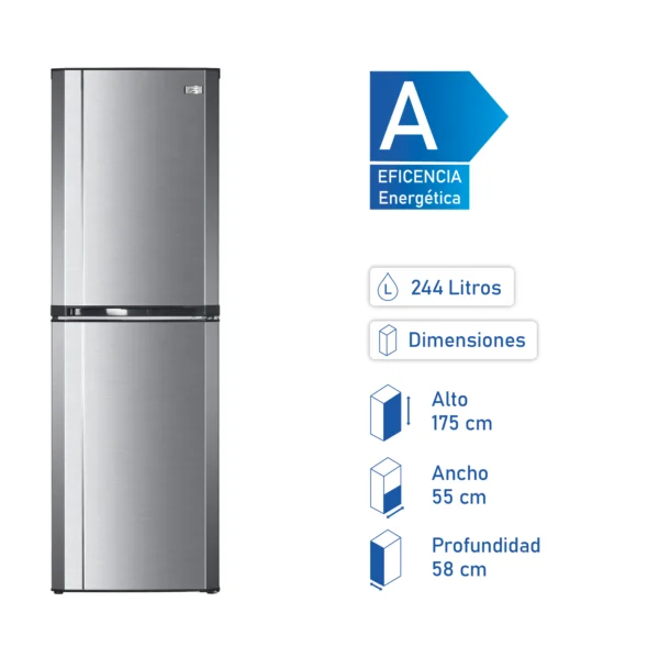 Refrigerador Fensa 3100 Plus 244L Bottom Freezer