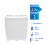 lavadora-sindelen-lc-4550bl-1 Lavadora semiautomática Sindelen SpinWash de 4.5 kg de capacidad y sistema Reversomatic.