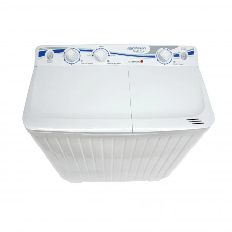 lavadora-sindelen-lc-4550bl-3 Lavadora semiautomática Sindelen SpinWash de 4.5 kg de capacidad y sistema Reversomatic.