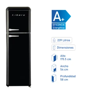 Refrigerador Retro Line Top Mount LRT-280DFNR