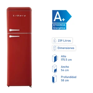 Refrigerador Retro Line Top Mount LRT-280DFRR