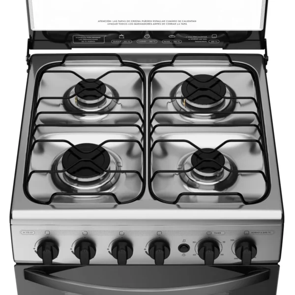 Cocina Mademsa 4P M775 ST a gas con 4 quemadores y horno de 65 litros.