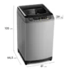 Lavadora Automática Mademsa 16Kg Carga Superior Disolución Máxima 16 SZG