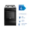 Cocina Mademsa MV120 T a gas con 4 quemadores, horno de 65 litros y revestimiento Fast Clean.