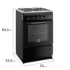 Cocina Mademsa MV120 T a gas con 4 quemadores, horno de 65 litros y revestimiento Fast Clean.