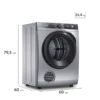 Secadora de Ropa Fensa Premium Care Pro 9D de 9 kg de capacidad con tecnología AutoSense y reducción de arrugas.