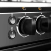 Cocina Midea MCG-4QSG20NSBK de 4 quemadores, color negro, con diseño elegante y seguro.