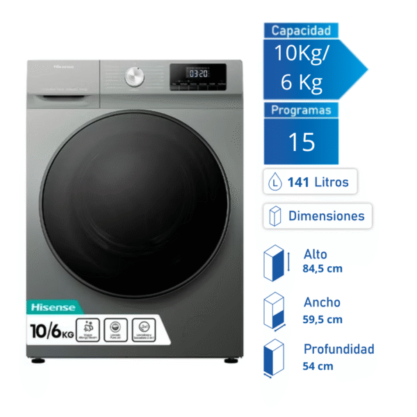 Lavadora Sec Hisense 10 Lavadora Hisense