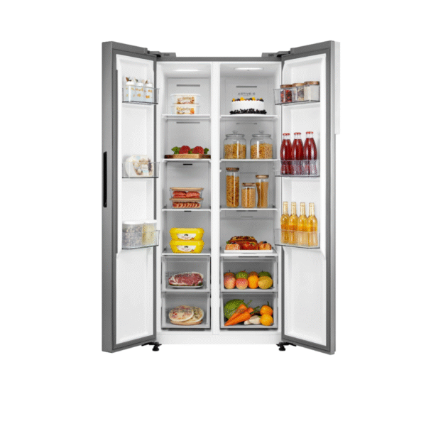 Refrigerador Midea Side by Side No Frost Light Silver 460 lts